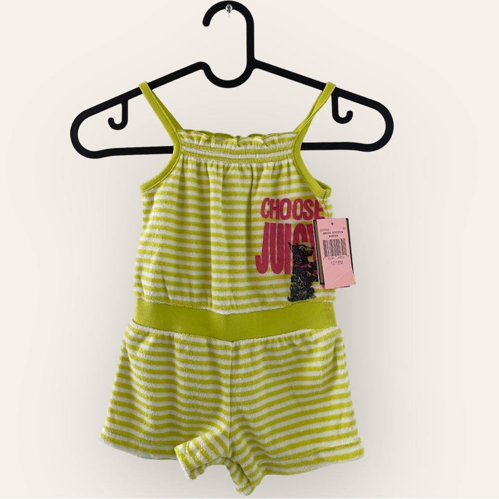 NWT: Juicy Couture Yellow Baby Romper